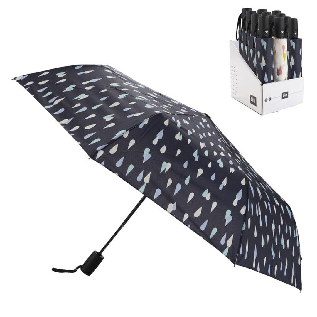 PARAGUAS PLEGABLE CON FIBRA ANTIVIENTO GOTAS