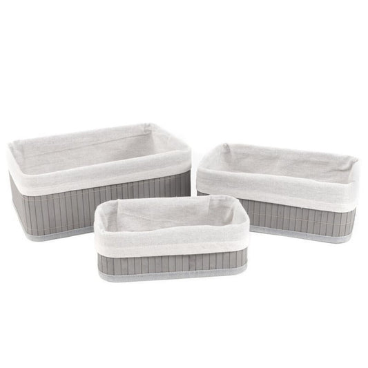 CESTA BAMBU GRIS