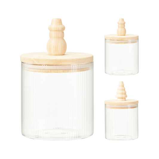 TARRO DE ALMACENAJE MADERA 16X10CM