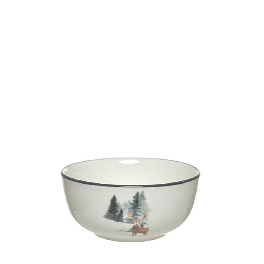 BOWL RENO NAVIDEÑO PORCELANA