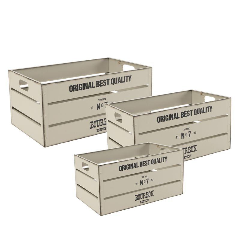 CAJA DE METAL BLANCO