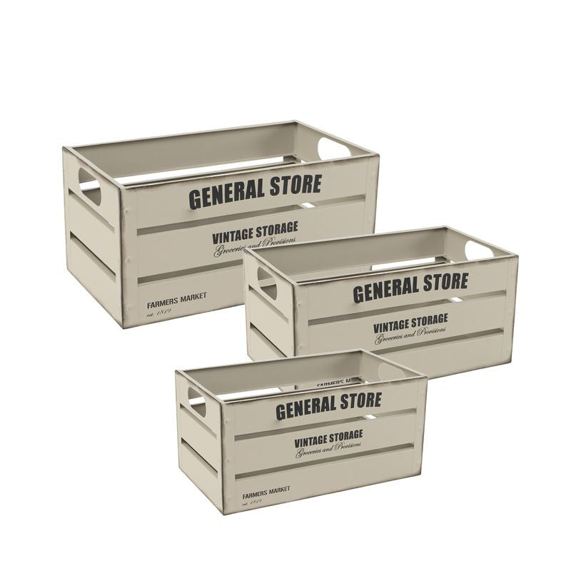 CAJA DE METAL BLANCO