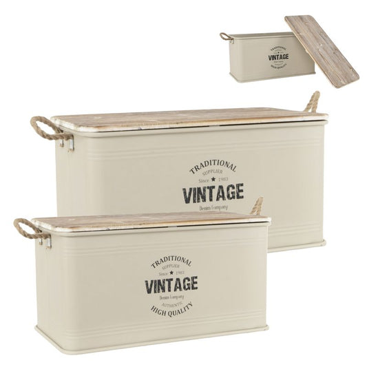 BAUL DE METAL BLANCO