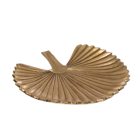 VACIABOLSILLOS FORMA HOJA ORO