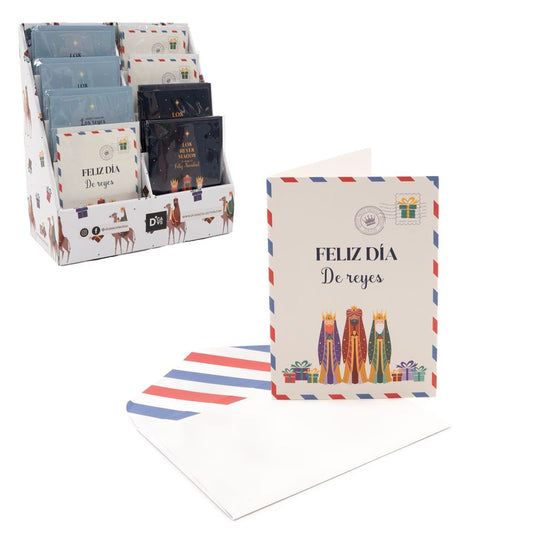 TARJETA CON SOBRE REYES MAGOS