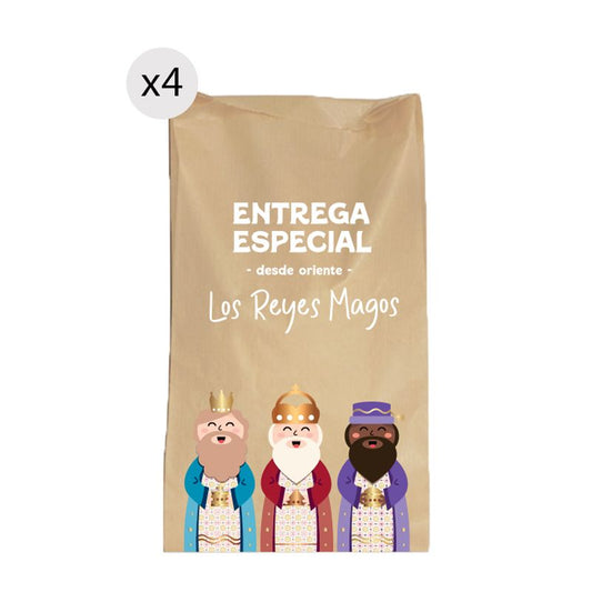 JUEGO DE 4 SOBRES DE REGALO 20X30 REYES MAGOS