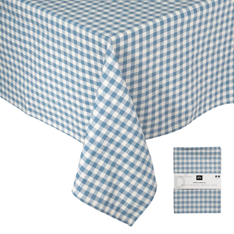 MANTEL AZUL 145X145CM