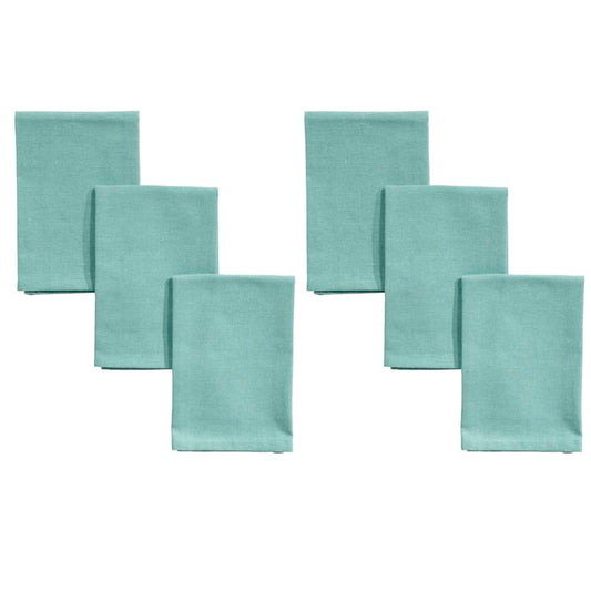 JUEGO DE 6 SERVILLETAS TURQUESA