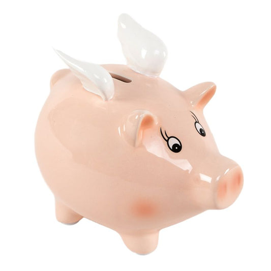 HUCHA CERDO CON ALAS