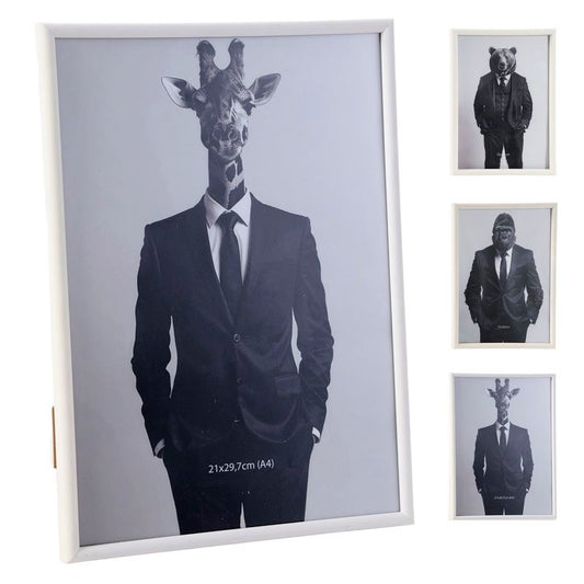 PORTAFOTOS ANIMAL BLANCO A4 21X29,7CM