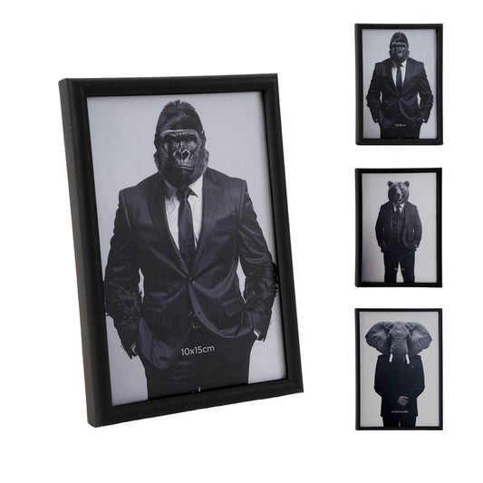 PORTAFOTOS ANIMAL NEGRO 10X15CM