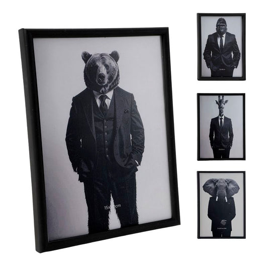 PORTAFOTOS ANIMAL NEGRO 15X20CM