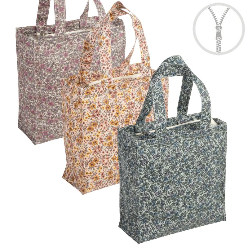 BOLSA CON CREMALLERA WATERPROOF FLORES