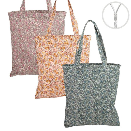 BOLSA CON CREMALLERA WATERPROOF FLORES