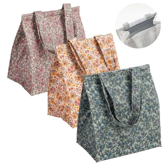 BOLSA ISOTERMICA PORTA ALIMENTOS FLORES