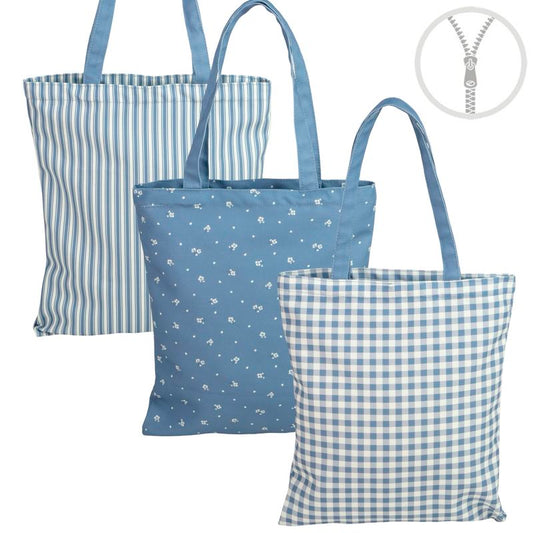 BOLSA CON CREMALLERA BRIDGET AZUL