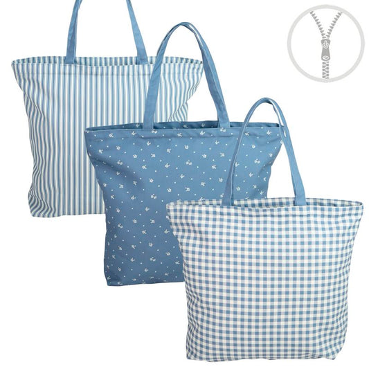 BOLSO CON CREMALLERA BRIDGET AZUL