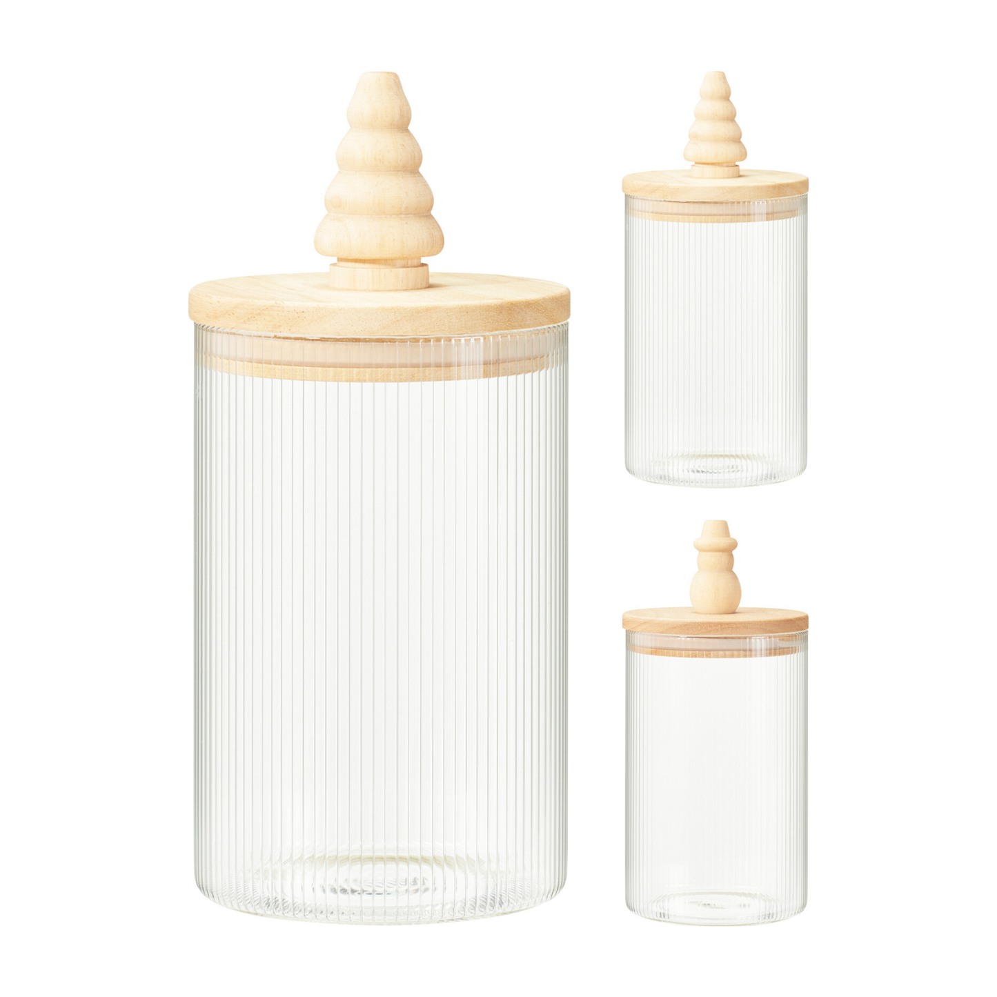 TARRO DE ALMACENAJE MADERA 21X10CM