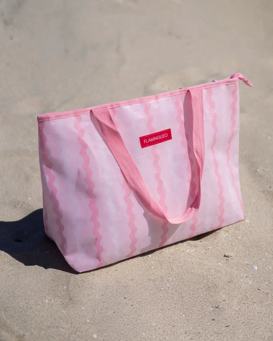 BOLSA NEVERA TERMICA CON ABRIDOR ROSA FLAMINGUEO