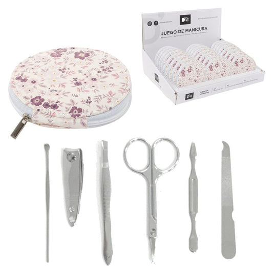 JUEGO DE MANICURA 6 PIEZAS FLORES