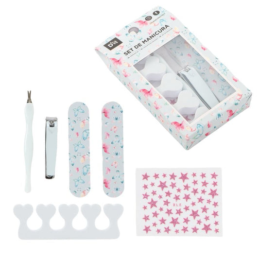 JUEGO DE MANICURA 6 PIEZAS MARIPOSAS