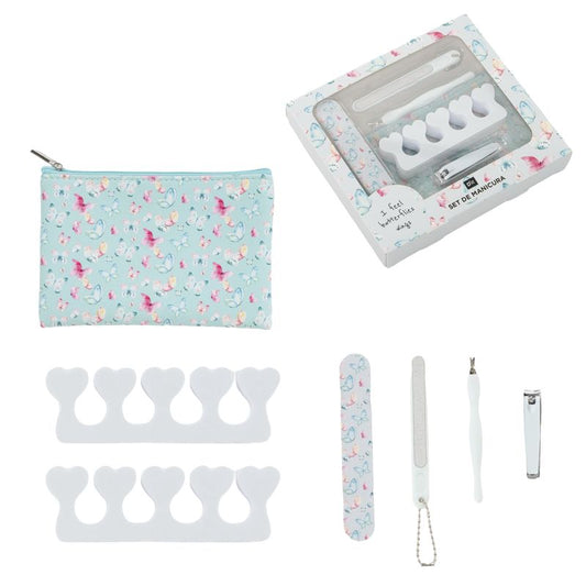 JUEGO DE MANICURA 8 PIEZAS MARIPOSAS