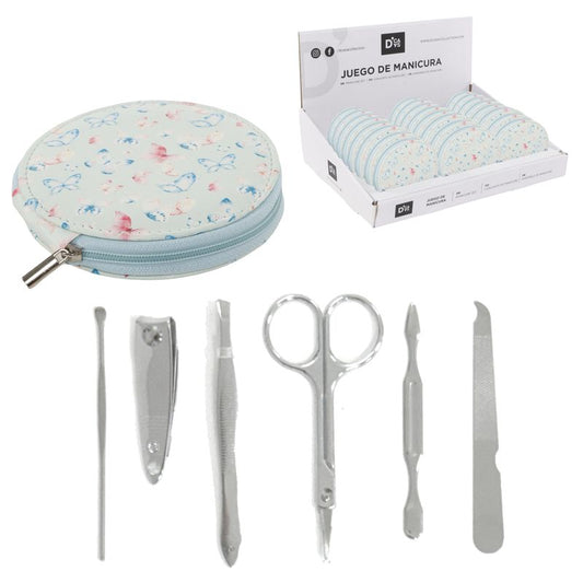 JUEGO DE MANICURA 6 PIEZAS MARIPOSAS