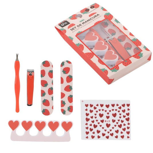 JUEGO DE MANICURA 6 PIEZAS FRESAS
