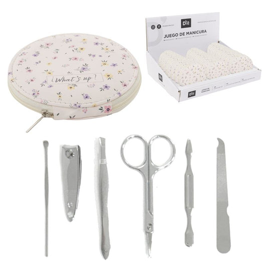 JUEGO DE MANICURA 6 PIEZAS BASICS FLORES