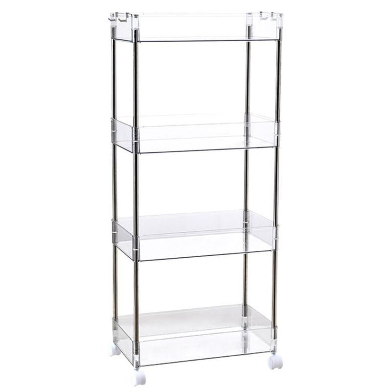 CARRO AUX. ACRILICO 4 ESTANTES