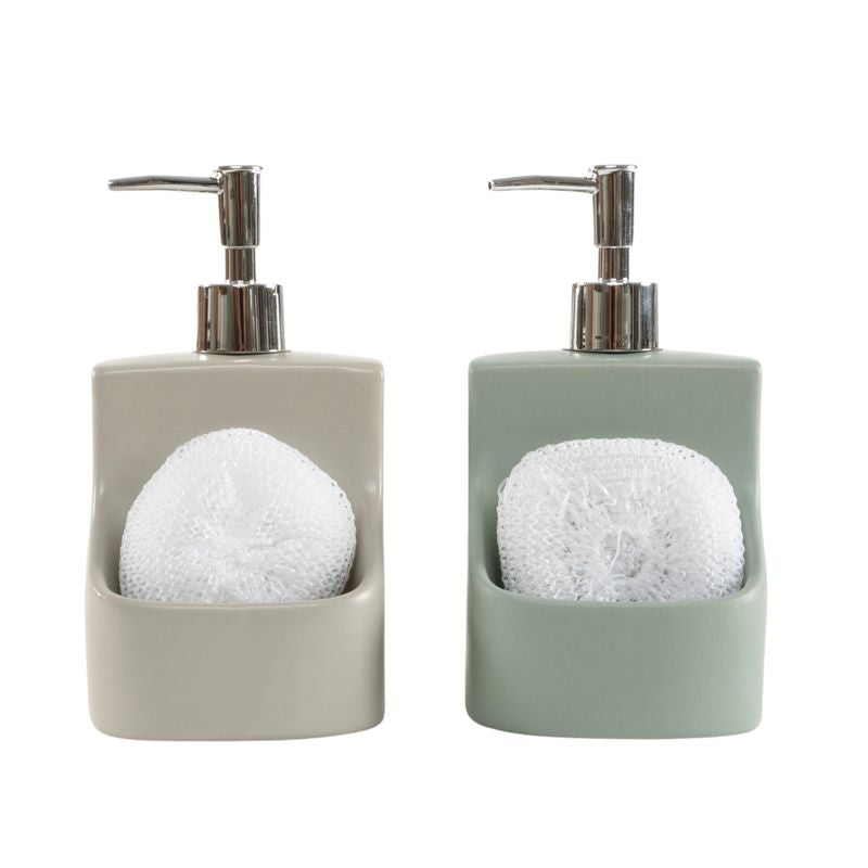 DISPENSADOR JABON CON ESTROPAJO