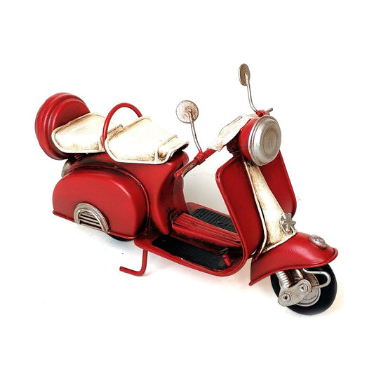 SCOOTER DECORATIVA VINTAGE ROJA