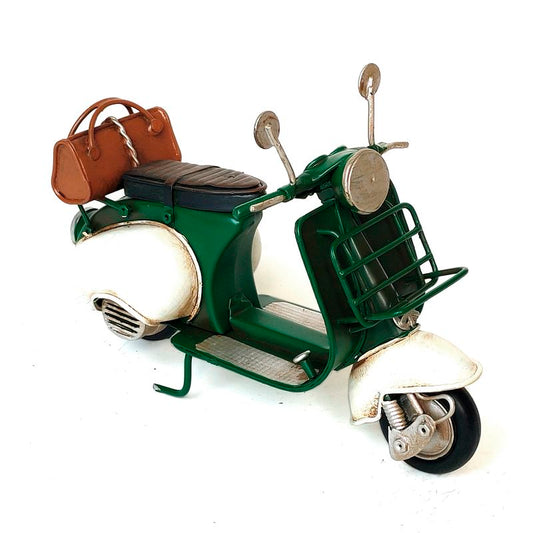 SCOOTER DECORATIVA VINTAGE VERDE