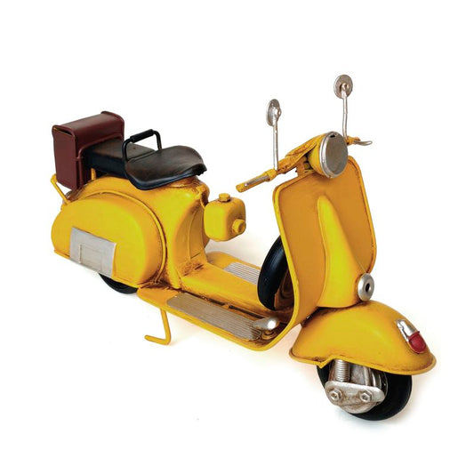 SCOOTER DECORATIVA VINTAGE AMARILLO