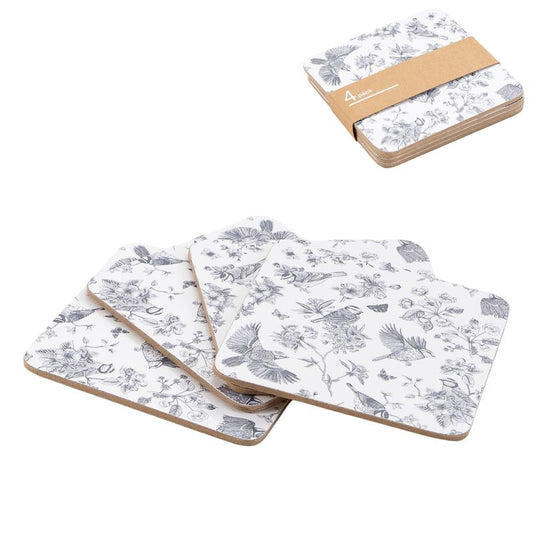 JUEGO DE 4 POSAVASOS BASE CORCHO VERSALLES