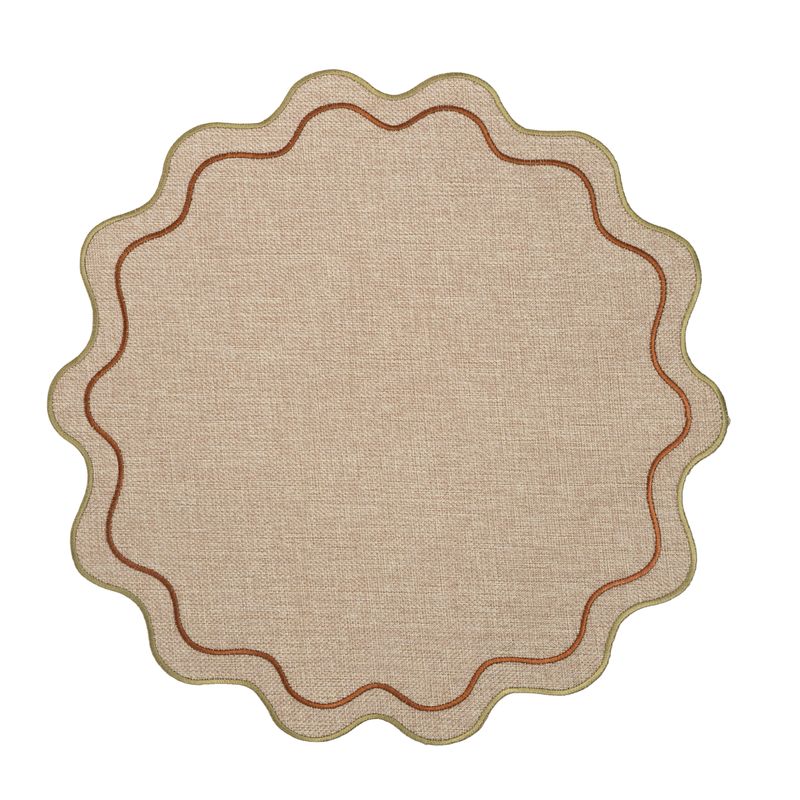 INDIVIDUAL 38CM ONDAS CON PESPUNTES