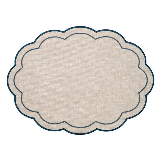 INDIVIDUAL ONDAS BOIS&TERRE AZUL 45X33CM