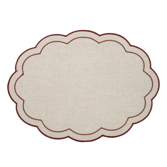 INDIVIDUAL ONDAS BOIS&TERRE ROJO 45X33CM