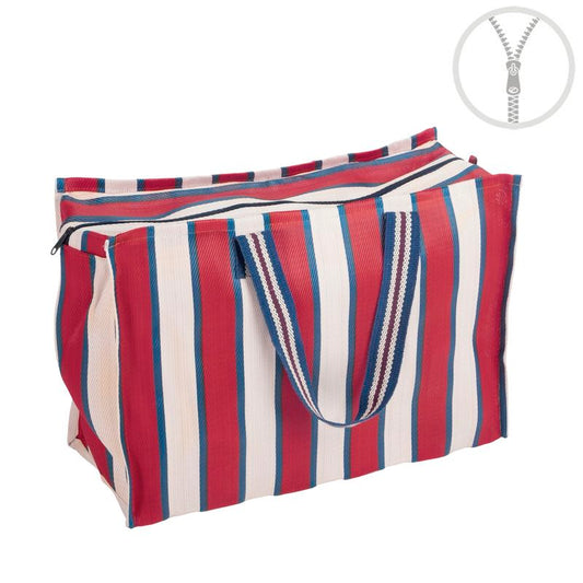 BOLSO PLASTICO RECICLADO RAYAS