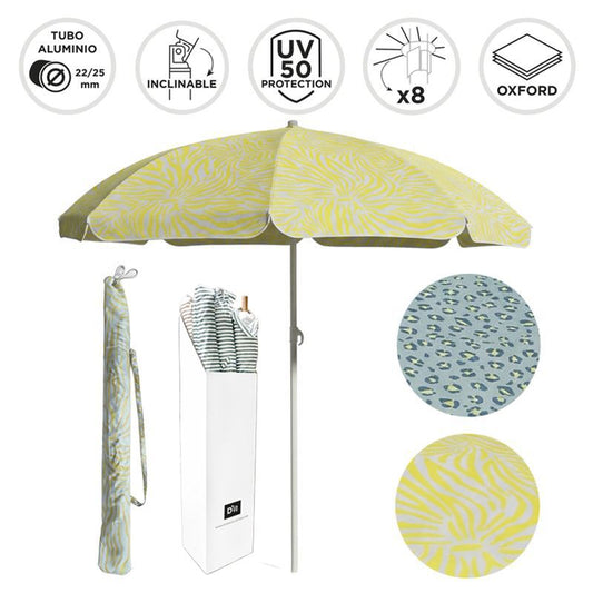 SOMBRILLA PLAYA 180CM UV50 ANIMAL FLUOR
