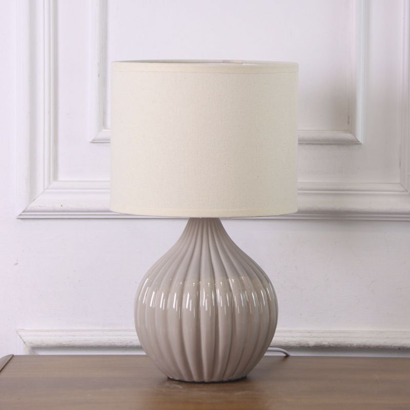 LAMPARA BASE CERAMICA NATURAL