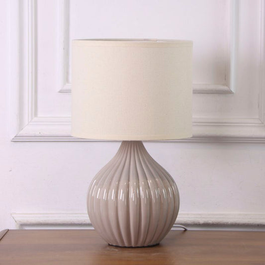 LAMPARA BASE CERAMICA NATURAL