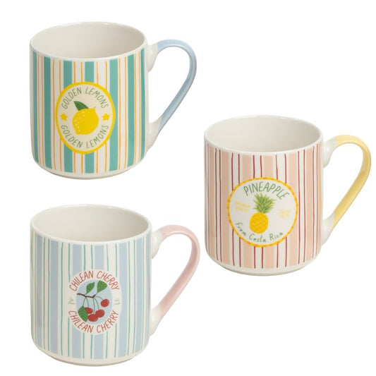 MUG FRUTAS RAYAS 370ML
