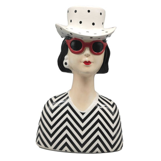 JARRON FIGURA DECORATIVA CABEZA