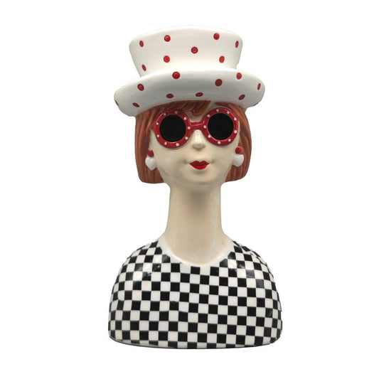 JARRON FIGURA DECORATIVA CABEZA