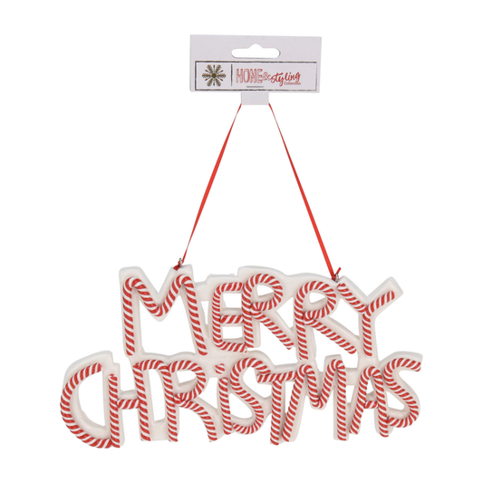 DECORACION COLGANTE FELIZ NAVIDAD 12CM