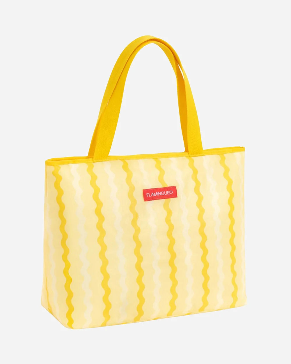 BOLSA NEVERA TERMICA CON ABRIDOR AMARILLA FLAMINGUEO