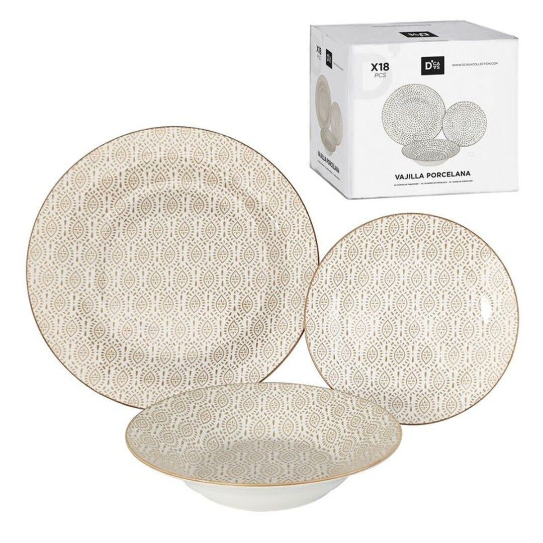 PLATOS PORCELANA MOSTAZA