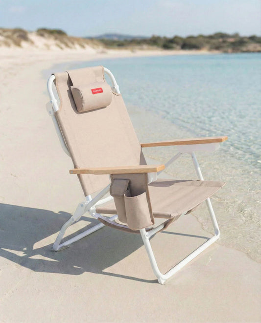 SILLA PLAYA RECLINABLE BEIGE FLAMINGUEO