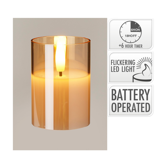 VELA LED EN CRISTAL 7CM